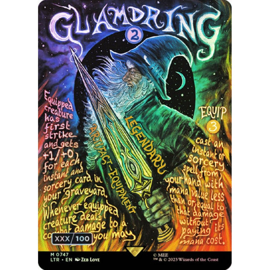 Glamdring, mythic, 747z, Magic the Gathering, The Lord of the Rings: Tales of Middle-earth