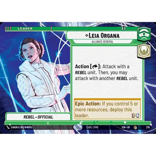 Leia Organa, 276, C, Star Wars Unlimited, Sparks Of Rebellion