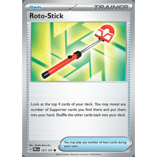 Roto-Stick Common 127/131 Pokemon Card Game Prismatic Evolutions