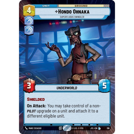 Hondo Ohnaka, L, JTL 318) Hyperspace, Star Wars Unlimited