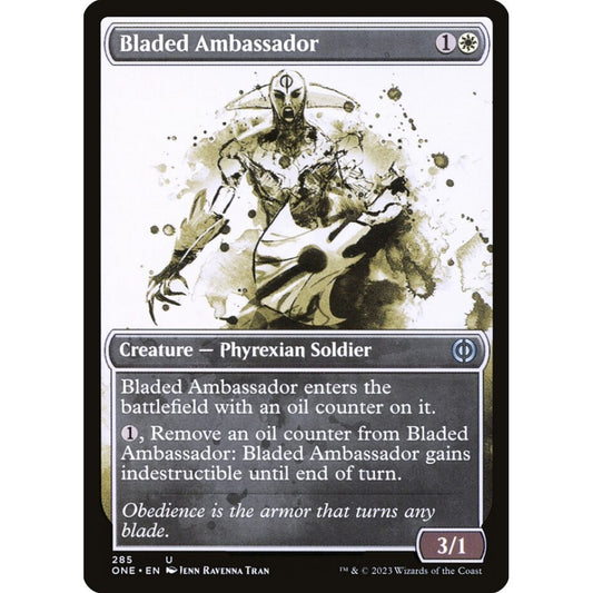 Bladed Ambassador, uncommon, 285, Magic the Gathering, Phyrexia: All Will Be One