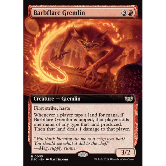 Barbflare Gremlin, 55, rare, Magic: The Gathering, Duskmourn: House of Horror Commander