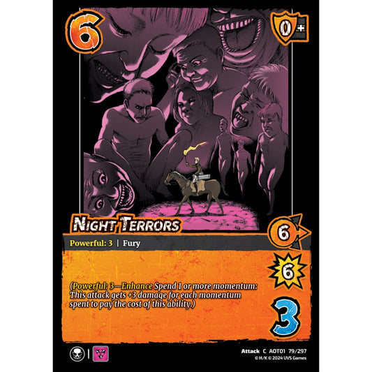 Night Terrors, 79/297, C, UniVersus, Attack on Titan: Battle for Humanity