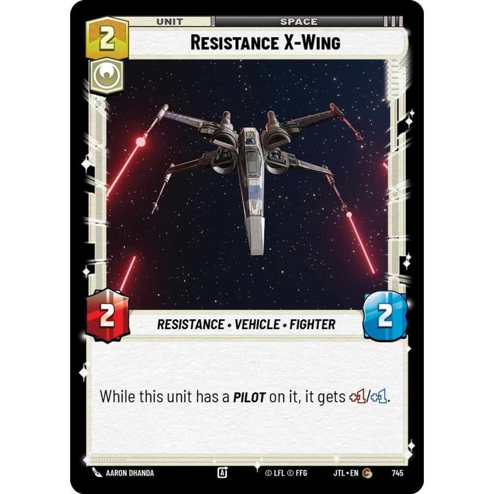 Resistance X-Wing, C, JTL 745) Foil, Star Wars Unlimited