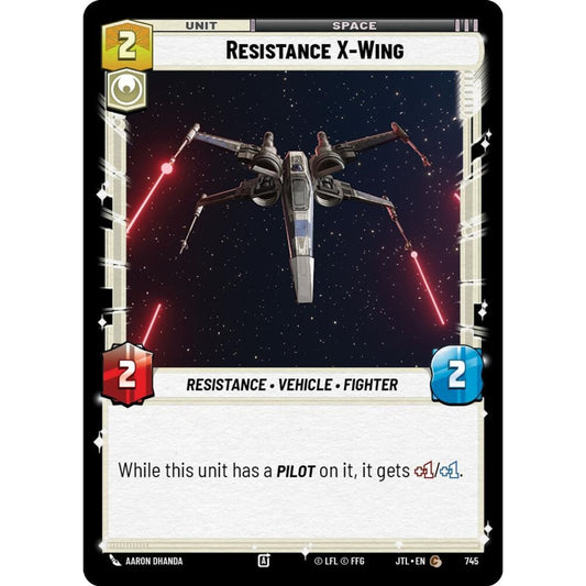 Resistance X-Wing, C, JTL 745) Foil, Star Wars Unlimited