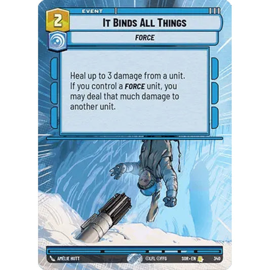 It Binds All Things, 340, R, Star Wars Unlimited, Sparks Of Rebellion