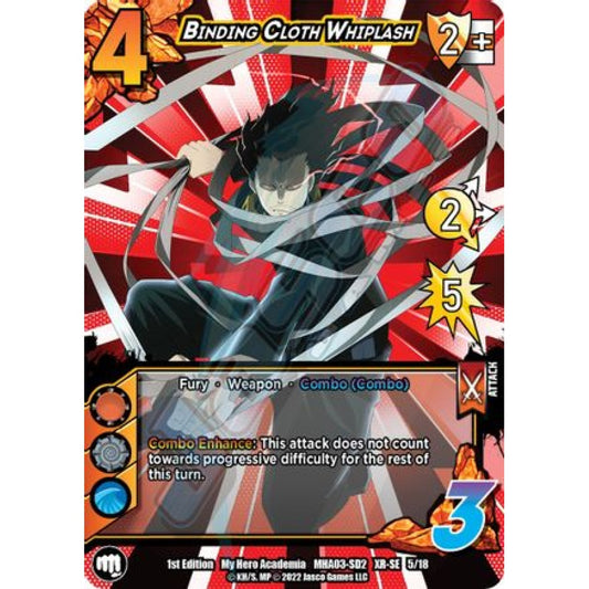 Binding Cloth Whiplash, 5/18, XR-SE, UniVersus, MHA03 Heroes Clash