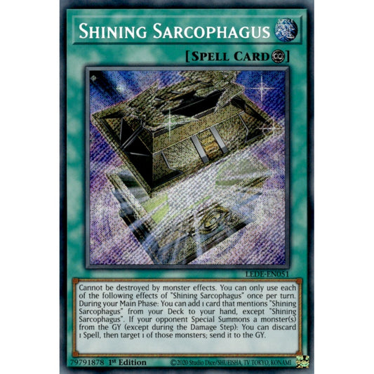 Shining Sarcophagus MP25-EN005 Starlight Starlight Rare Yu-Gi-Oh 2025 Mega-Pack Tin in Art