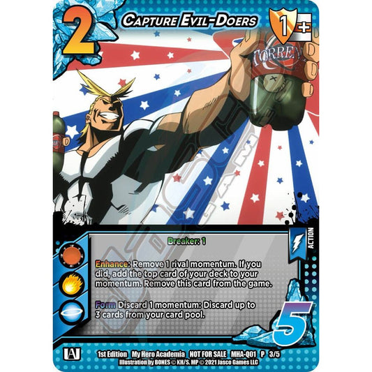 Capture Evil-Doers, 3/5, MHA-Q01, Universus, MHA Promos, nan