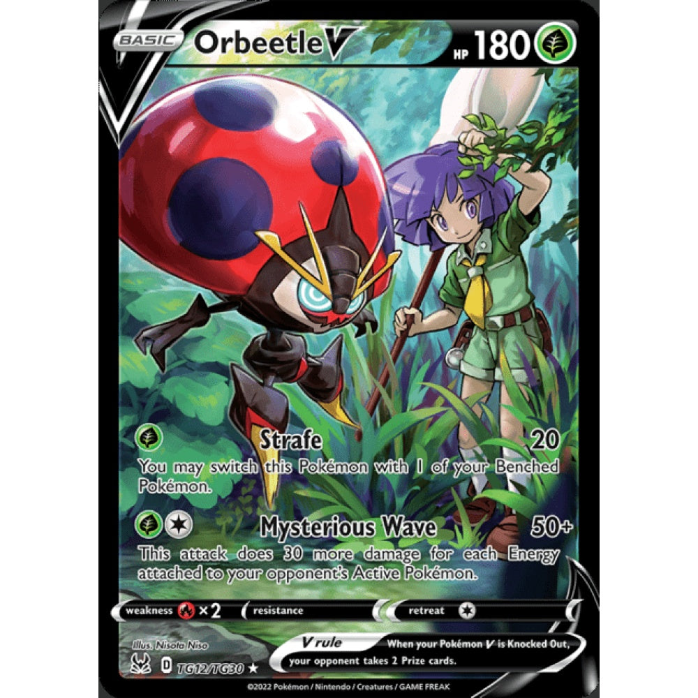 Orbeetle V Secret Illustration Rare TG12/TG30 Pokemon Card Game Lost Origins
