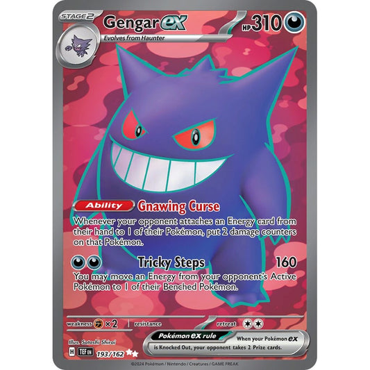 Gengar ex Ultra Rare 193/162 Pokemon Card Game Temporal Forces