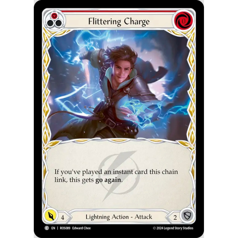 Flittering Charge, Red), Common, Flesh and Blood, Rosetta