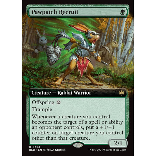 Pawpatch Recruit, 363, rare, Magic: The Gathering, Bloomburrow