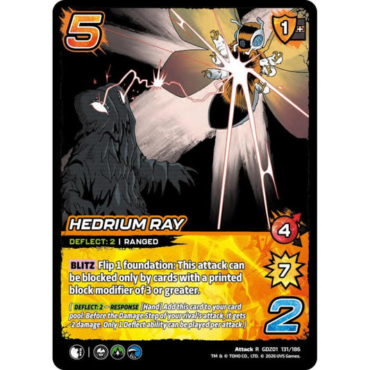 Hedrium Ray GDZ01 131/186 GDZ01 Universus Godzilla: Reign of Kaiju Attack R