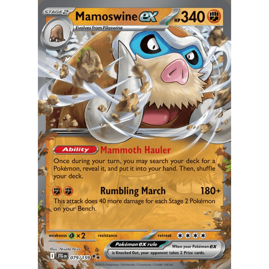 Mamoswine ex Double Rare 079/159 Pokemon Card Game Journey Together