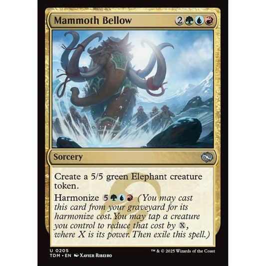 Mammoth Bellow uncommon 205 Magic the Gathering Tarkir: Dragonstorm