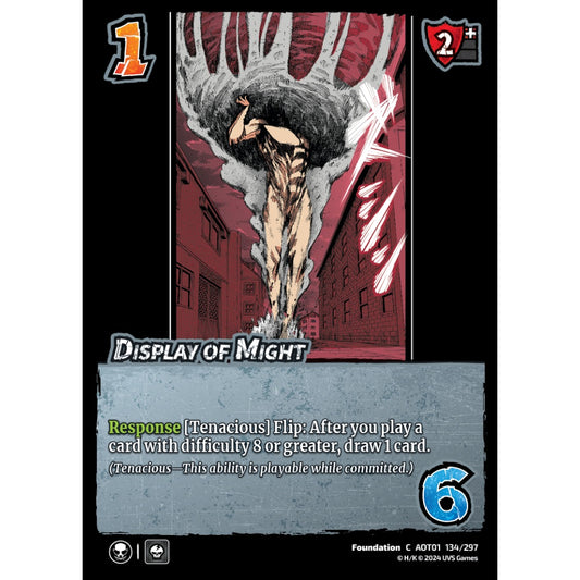 Display of Might, 134/297, C, UniVersus, Attack on Titan: Battle for Humanity