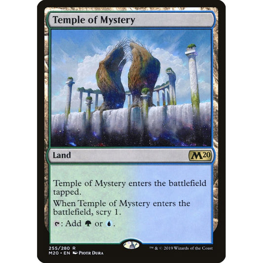 Temple of Mystery rare 255 Magic the Gathering Core Set 2020