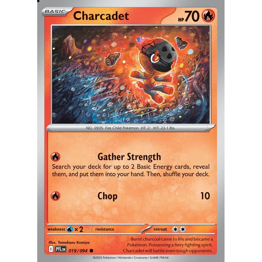 Charcadet Common 019/094 Pokemon Card Game Phantasmal Flames