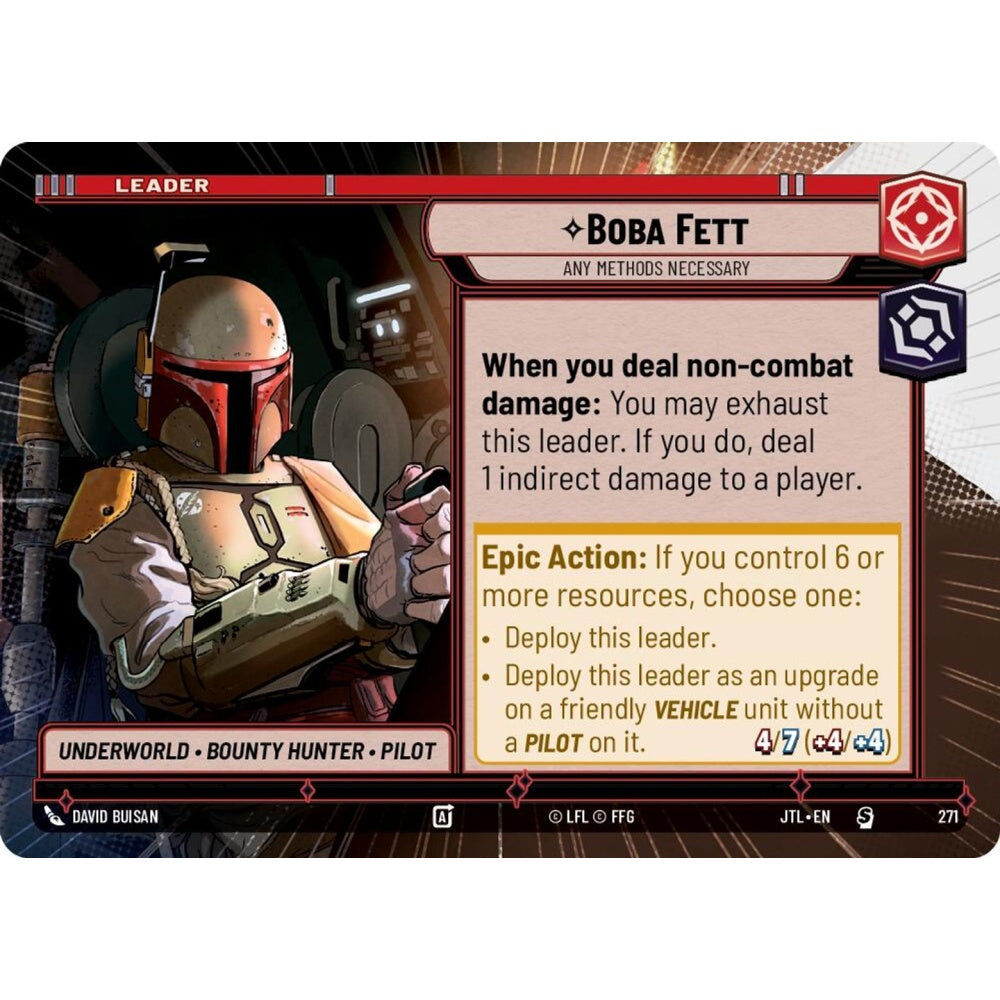 Boba Fett, S, JTL 271) Hyperspace, Star Wars Unlimited