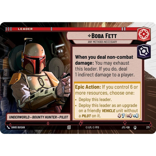 Boba Fett, S, JTL 271) Hyperspace, Star Wars Unlimited
