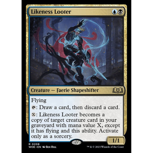 Likeness Looter, rare, 208, Magic the Gathering, Wilds of Eldraine