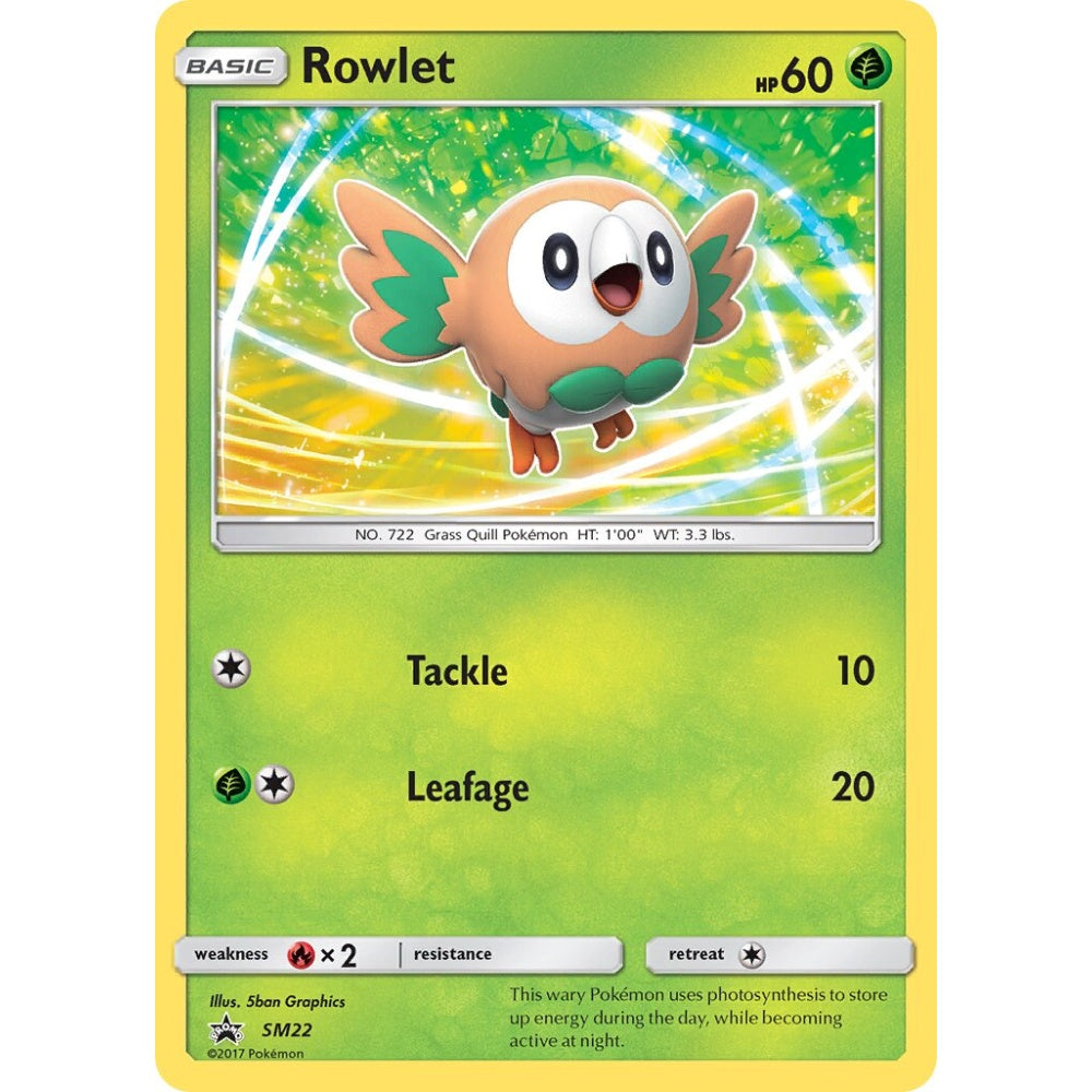 Rowlet Promo SM22 Pokemon Card Game Sun & Moon Promos