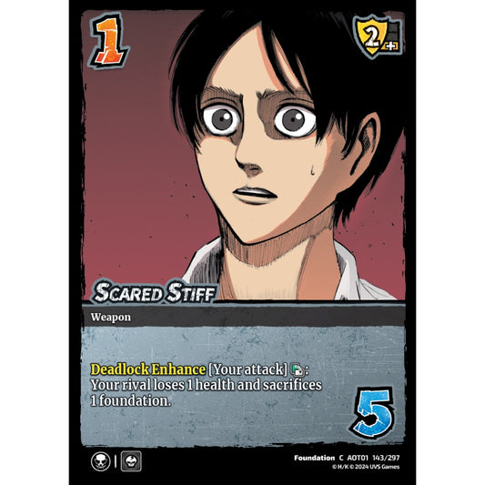 Scared Stiff, 143/297, C, UniVersus, Attack on Titan: Battle for Humanity