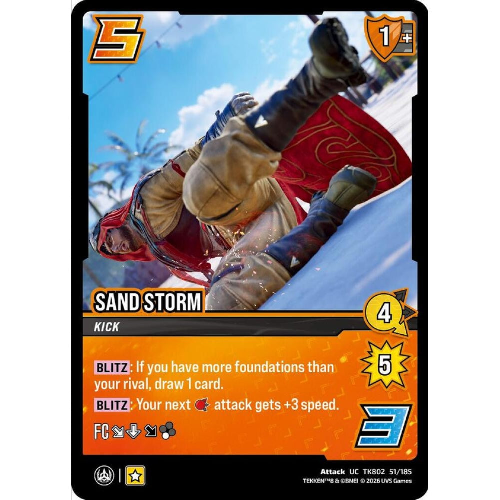 Sand Storm 51/185 TK802 Universus Tekken 8 Attack UC