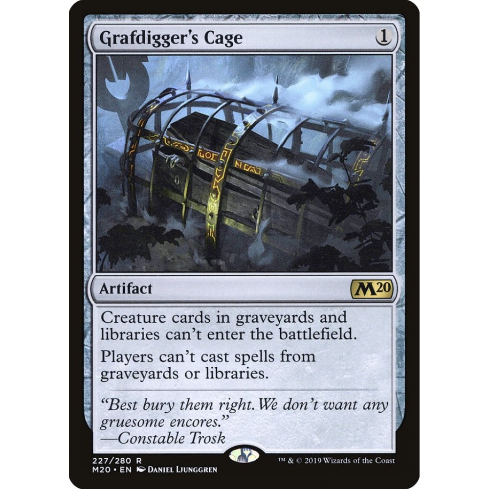 Grafdigger's Cage rare 227 Magic the Gathering Core Set 2020