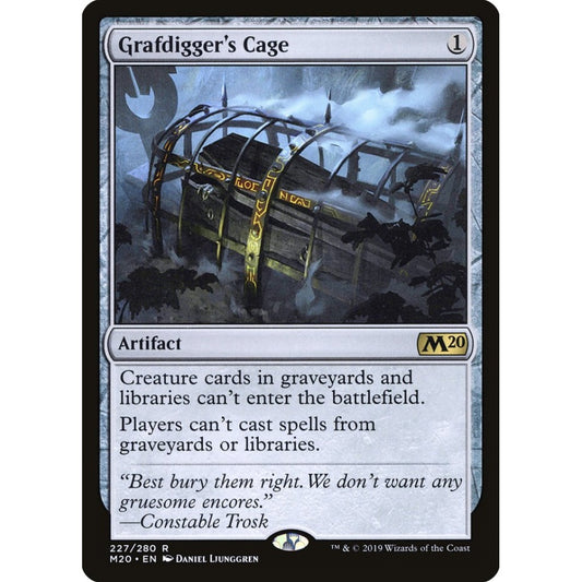 Grafdigger's Cage rare 227 Magic the Gathering Core Set 2020