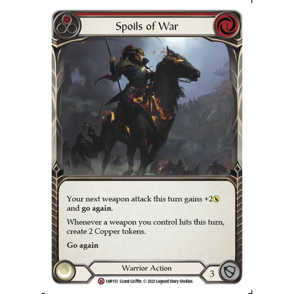 Spoils of War 1HP151 Majestic Flesh & Blood Trading Card Game History Pack 1 in Regular Art
