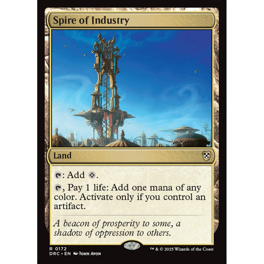 Spire of Industry, 172, rare, Magic: The Gathering, Aetherdrift Commander