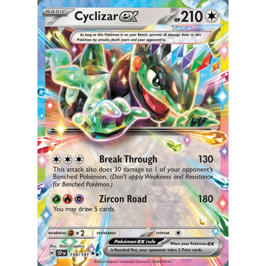 Cyclizar ex Double Rare 159/191 Pokemon Card Game Surging Sparks