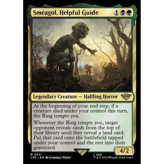 Sméagol, Helpful Guide, rare, 231, Magic the Gathering, The Lord of the Rings: Tales of Middle-earth