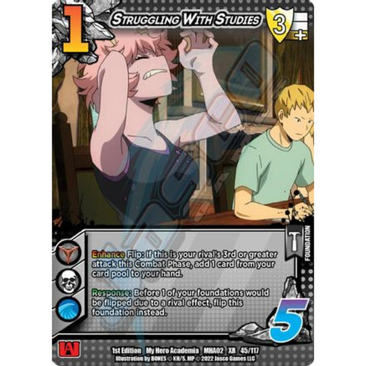 Struggling With Studies, 45/117, XR, UniVersus, MHA02 Crimson Rampage