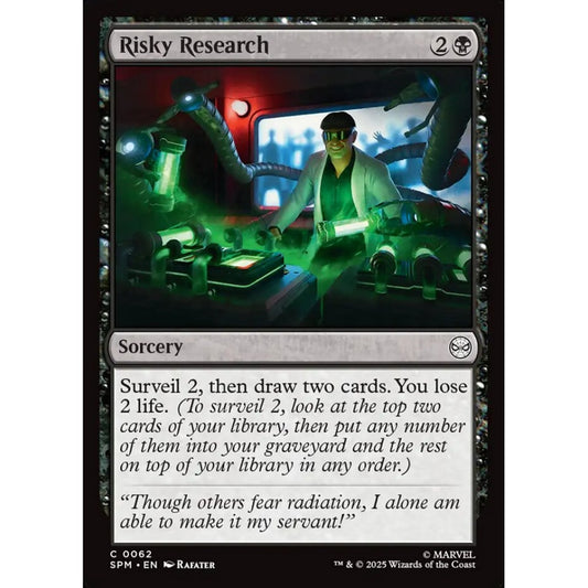 Risky Research common 62 Magic the Gathering Marvel's Spider-Man