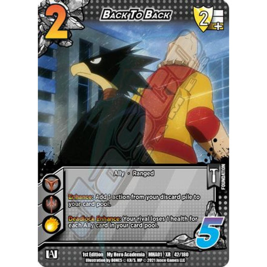 Back to Back, 42/180, XR, UniVersus, MHA01 My Hero Academia