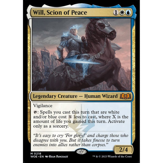 Will, Scion of Peace, mythic, 218, Magic the Gathering, Wilds of Eldraine