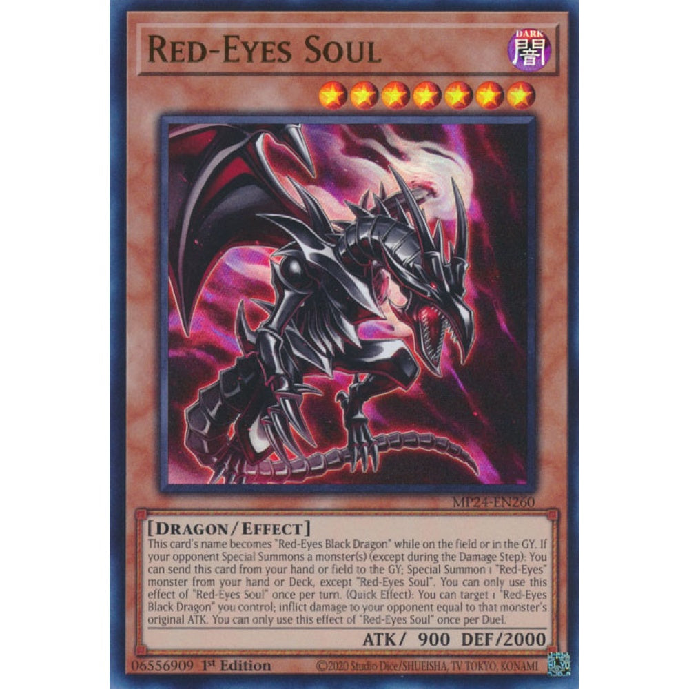 Red-Eyes Soul MP24-EN260 Ultra Ultra Rare Yu-Gi-Oh 25th Anniversary Tin: Dueling Mirrors in Art