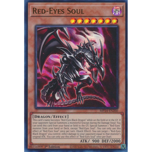 Red-Eyes Soul MP24-EN260 Ultra Ultra Rare Yu-Gi-Oh 25th Anniversary Tin: Dueling Mirrors in Art