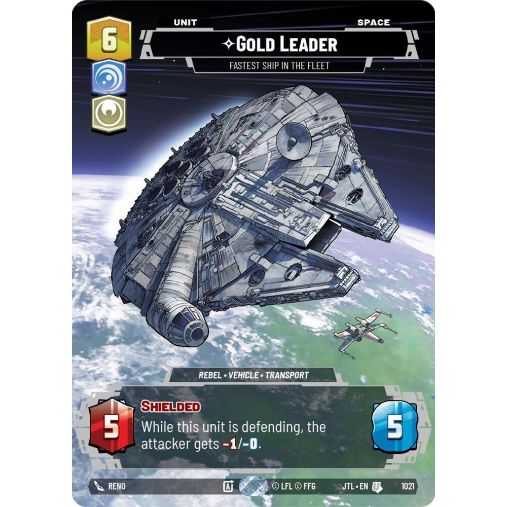Gold Leader, U, JTL 1021) Prestige, Star Wars Unlimited