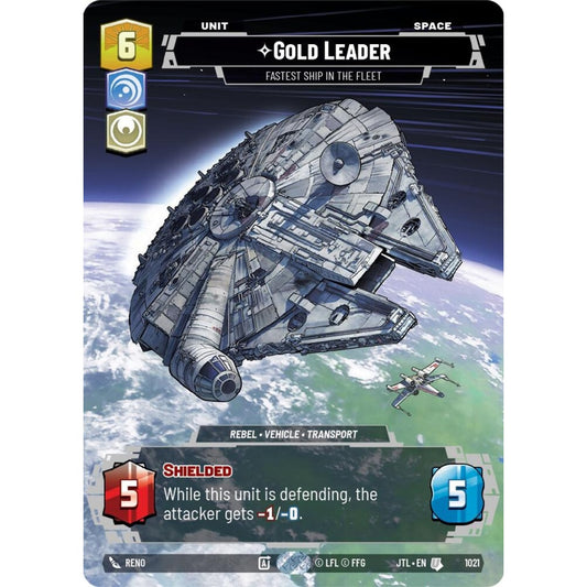 Gold Leader, U, JTL 1021) Prestige, Star Wars Unlimited