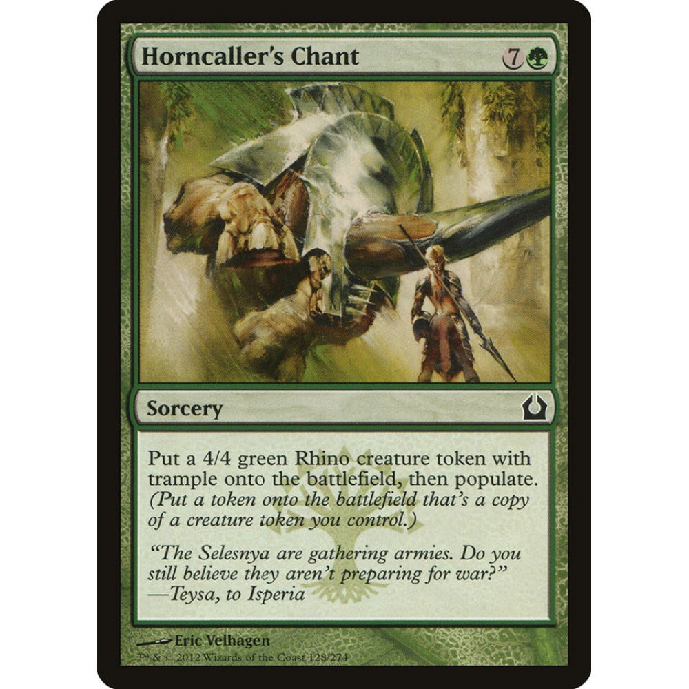 Horncaller's Chant common 128 Magic the Gathering Return to Ravnica