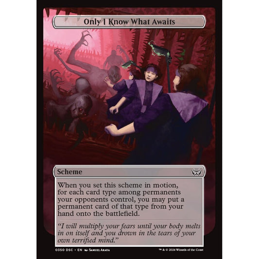 Only I Know What Awaits, 350, common, Magic: The Gathering, Duskmourn: House of Horror