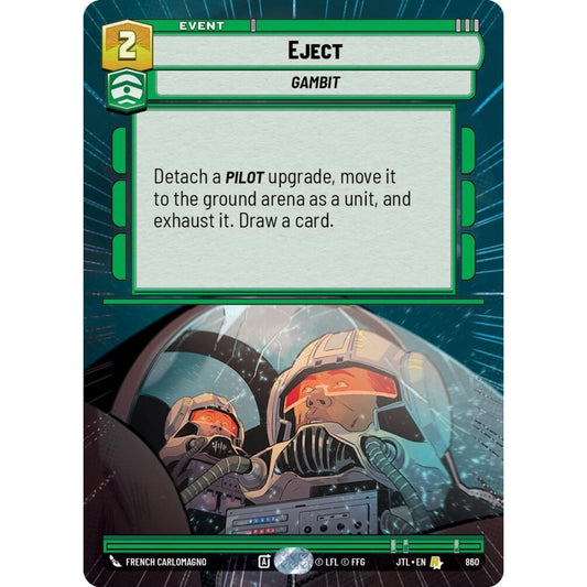 Eject, R, JTL 860) Hyperspace Foil, Star Wars Unlimited
