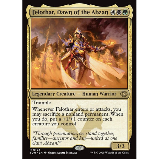 Felothar, Dawn of the Abzan rare 184 Magic the Gathering Tarkir: Dragonstorm