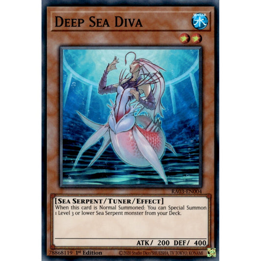 Deep Sea Diva RA03-EN004 Super Super Rare Yu-Gi-Oh Quarter Century Bonanza in Art