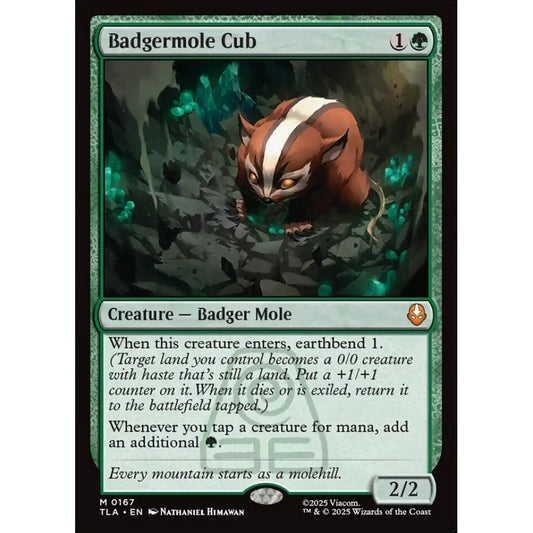 Badgermole Cub mythic 167 Magic the Gathering Avatar: The Last Airbender