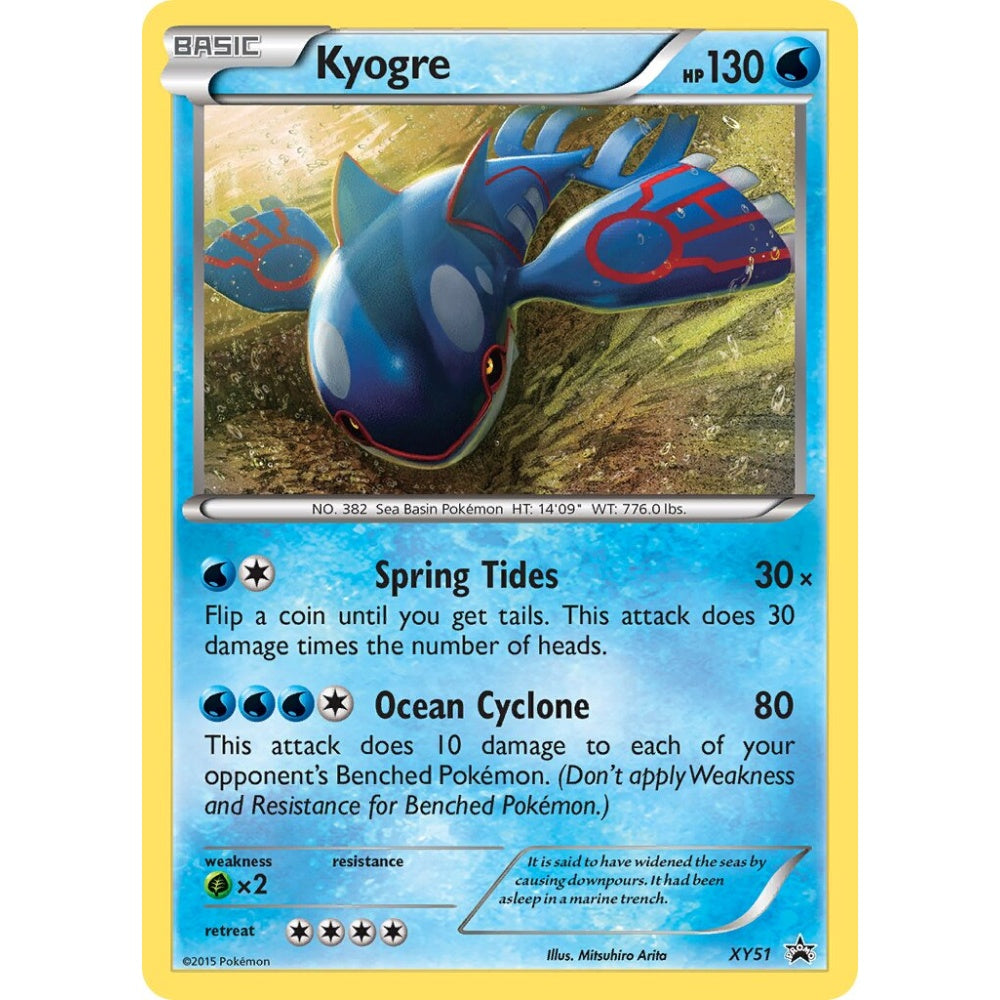 Kyogre Promo XY51 Pokemon Card Game XY Promos